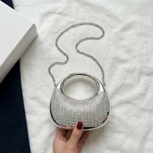 Crystal Mini Round Handle Clutch